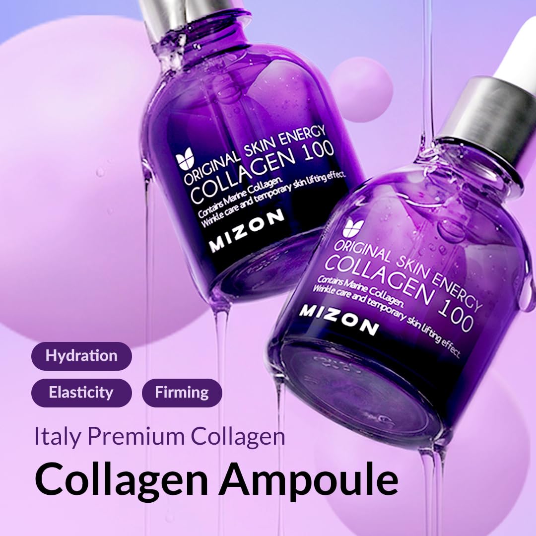 MIZON ampoule dropper dispensing liquid highlighting precise application