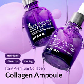 MIZON ampoule dropper dispensing liquid highlighting precise application