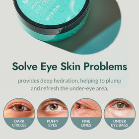 MIZON woman applying under-eye patch demonstrating non-slip fit