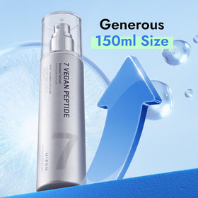 MIZON bottle held in hand for scale, demonstrates generous 5.07 fl oz size benefit