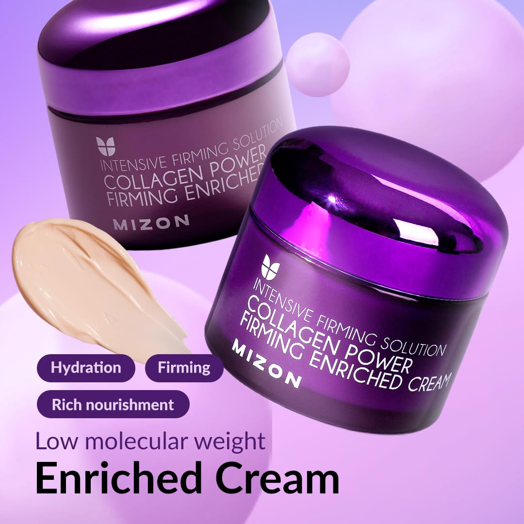 MIZON cream swirl on palette illustrating buttery consistency and quick absorption