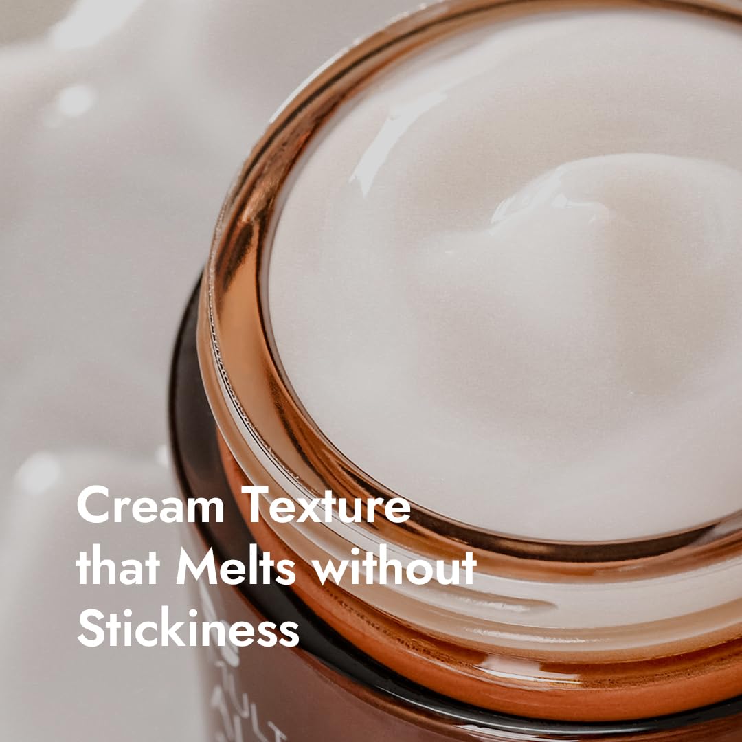 MIZON cream spread on hand demonstrating hydration and fast absorption
