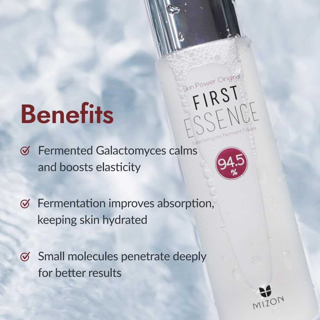 MIZON ingredient label highlighting 94.5% Galactomyces benefit