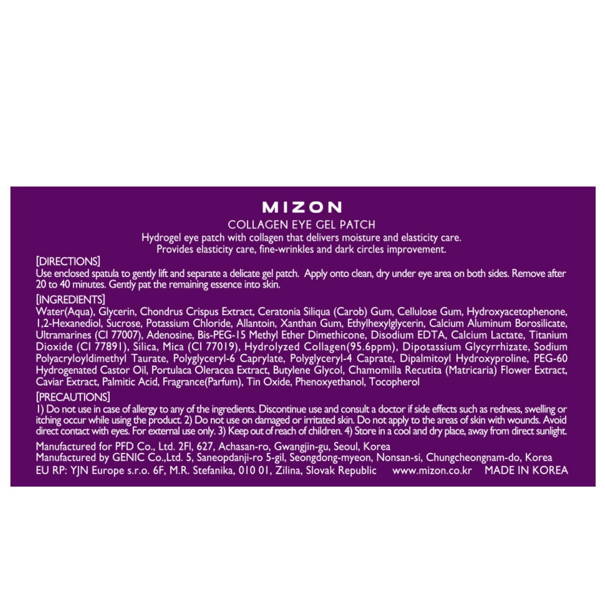 MIZON patch applied to neck and forehead for targeted hydration