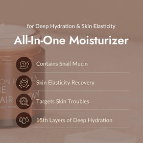 MIZON close-up cream texture highlighting lightweight absorbency