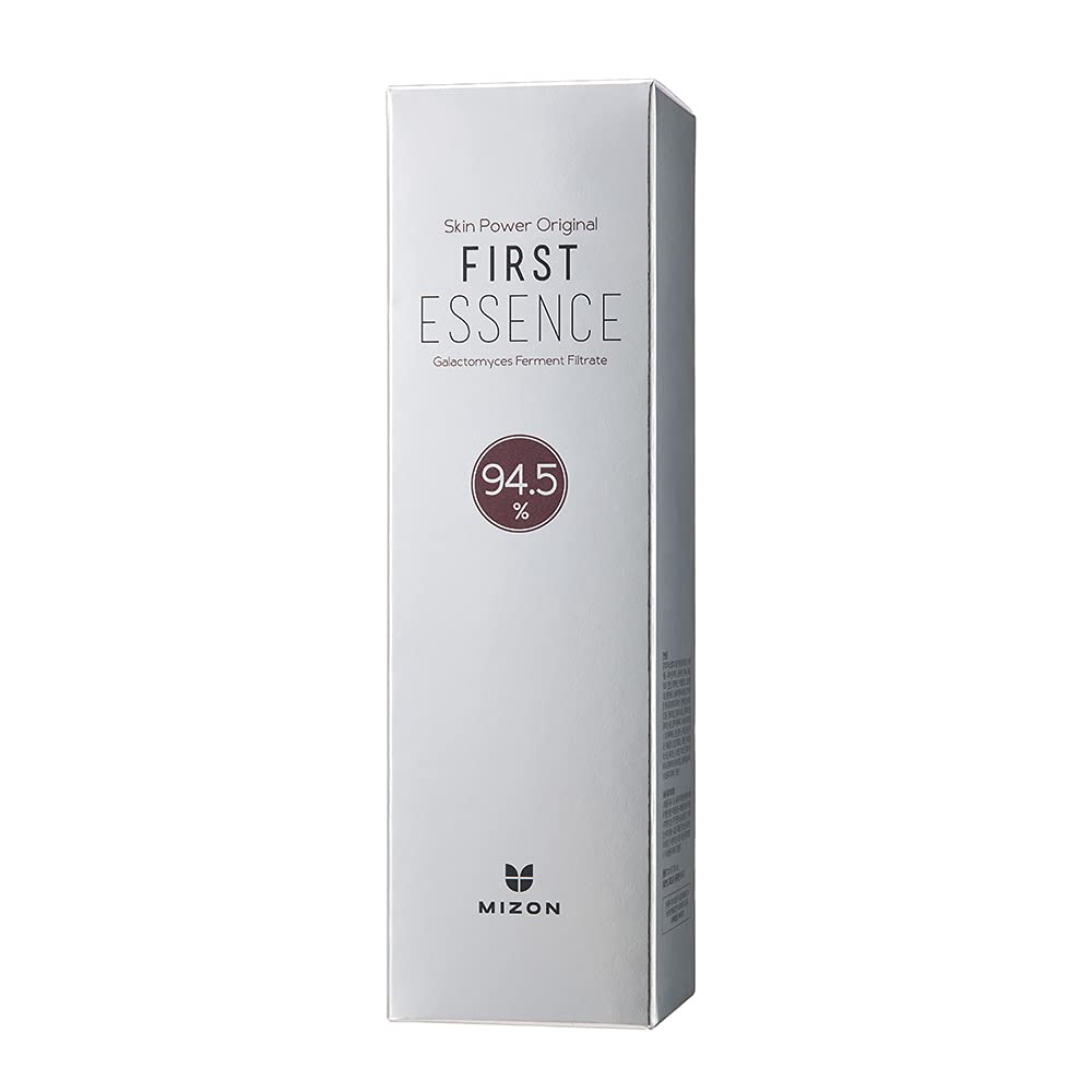 MIZON essence pouring from bottle illustrating lightweight absorption