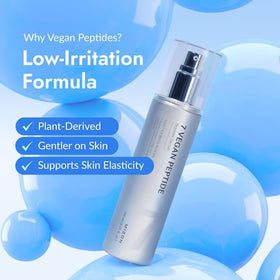 MIZON serum applied to cheek, shows smoothing and immediate glass-skin benefit