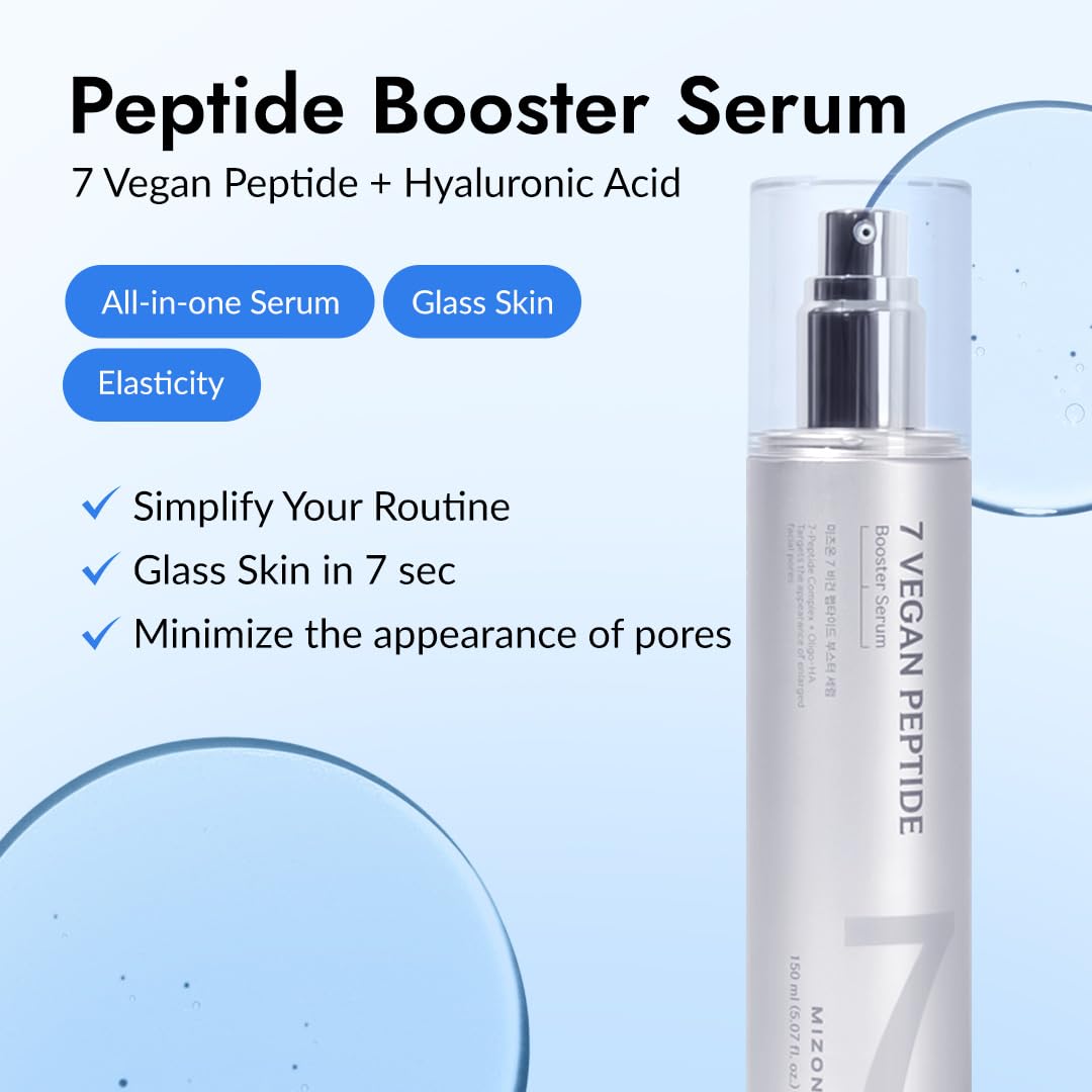 MIZON pump dispensing serum, shows controlled application and hygienic use benefit