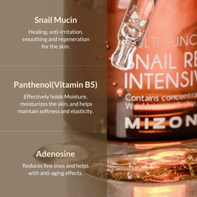 MIZON label close-up exposing key actives for ingredient-conscious shoppers