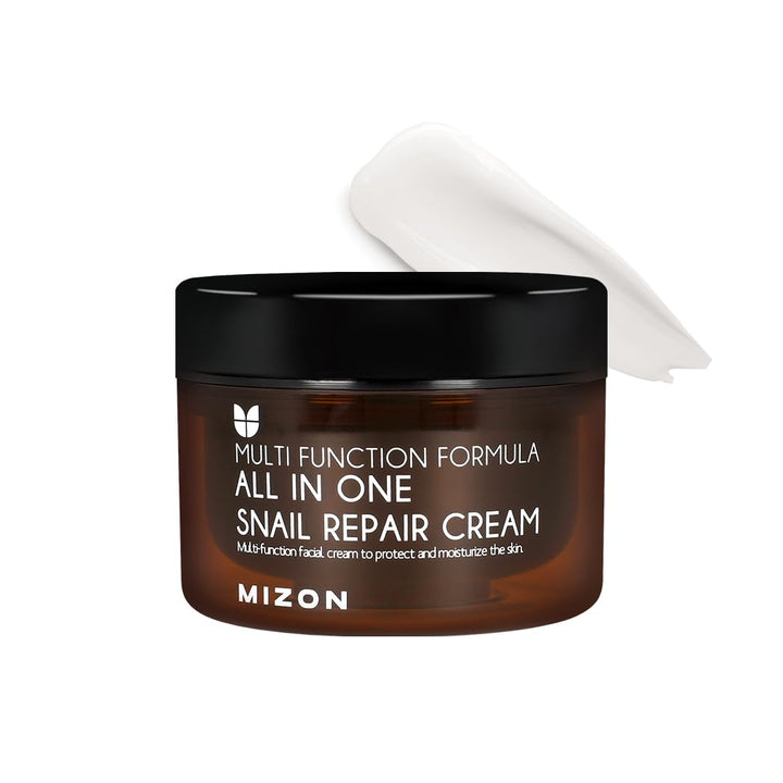MIZON front jar showing product and clean minimalist packaging benefits hydration