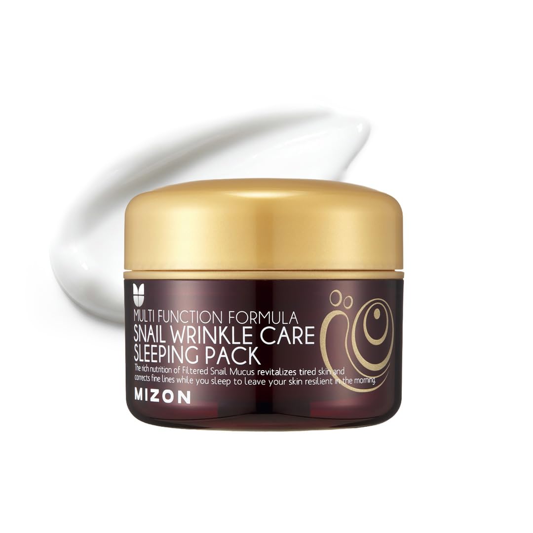 MIZON jar front view showing product and clear branding with packaging benefit