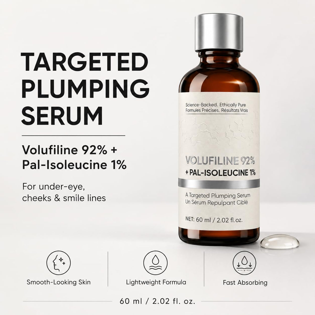 MKSUVGQ dropper dispensing serum to show precise application benefit