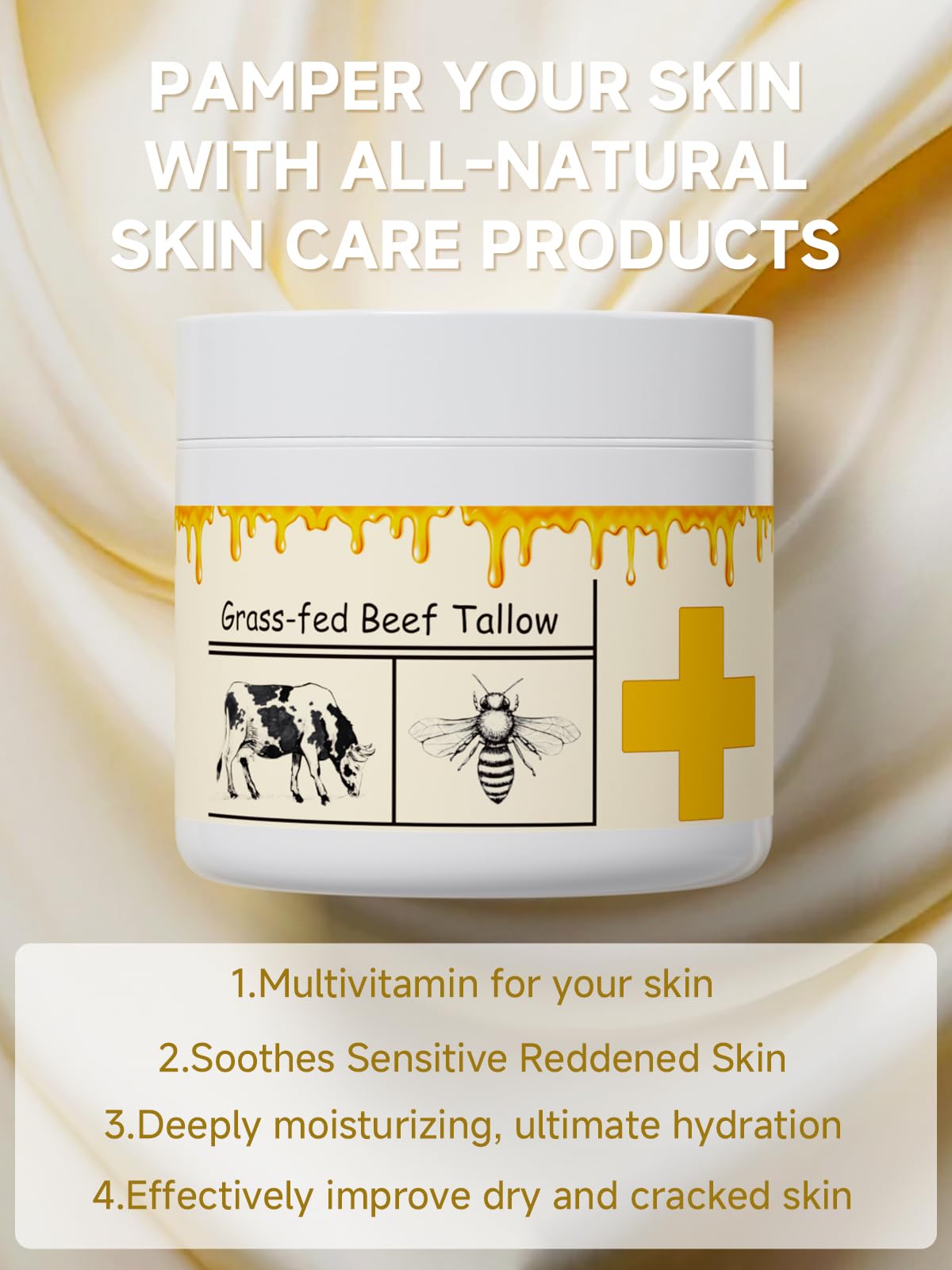 mkzea applying balm to hand for deep hydration and dryness relief