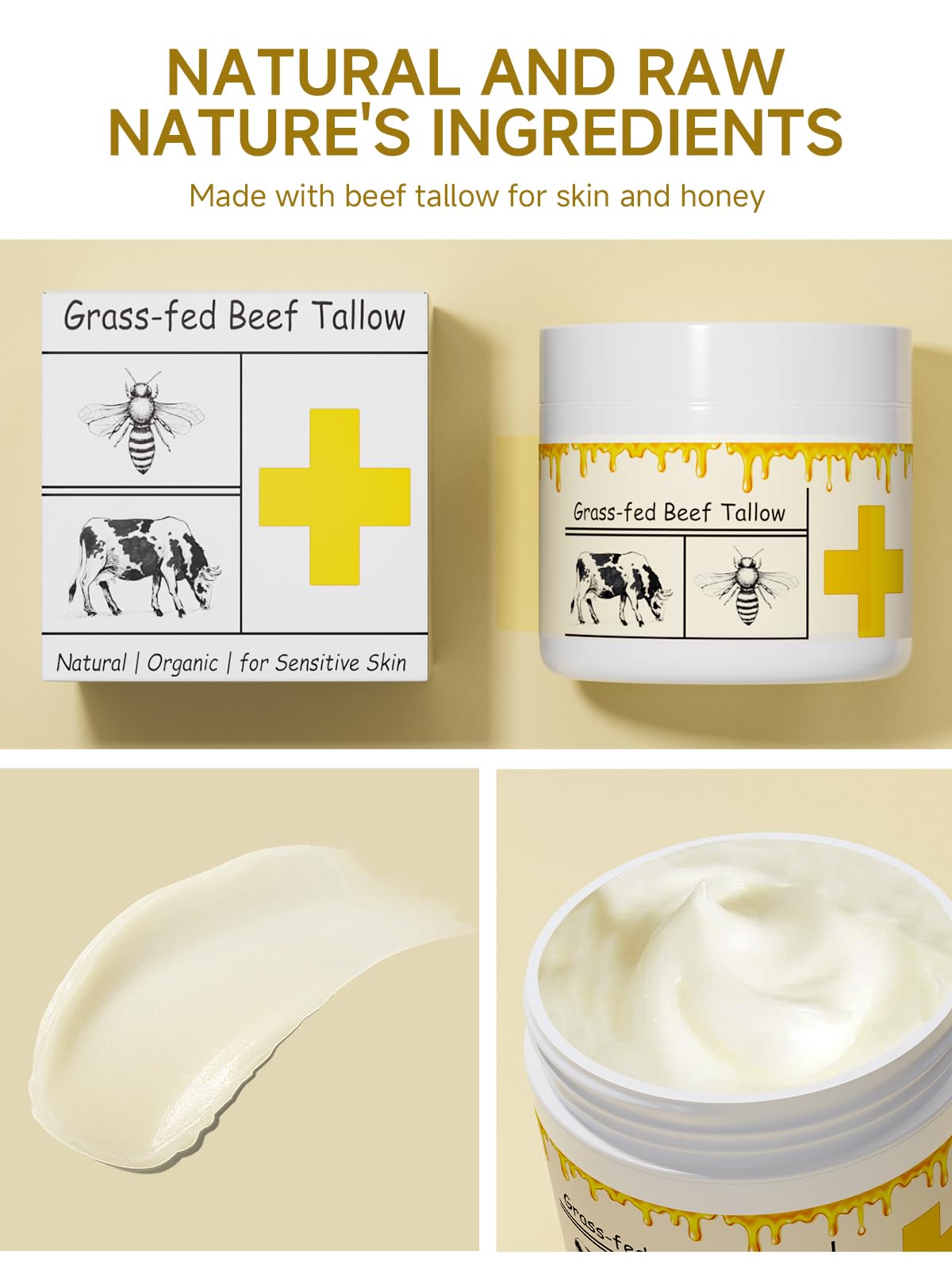 mkzea label and ingredient list close-up showing grass-fed sourcing
