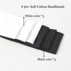 MLMOMVME headband on forehead absorbing sweat to keep face dry benefit