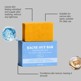 MMGRZR soap close-up showing creamy lather and gentle exfoliation