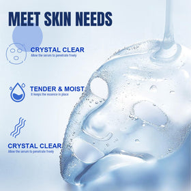 MMV mask on model overnight showing comfortable wear and hydration