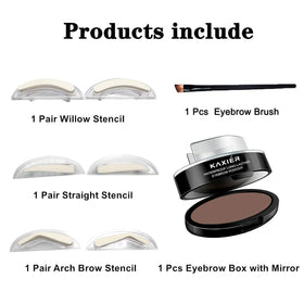 Moakxer before and after brows demonstrating natural shape and time-saving benefit