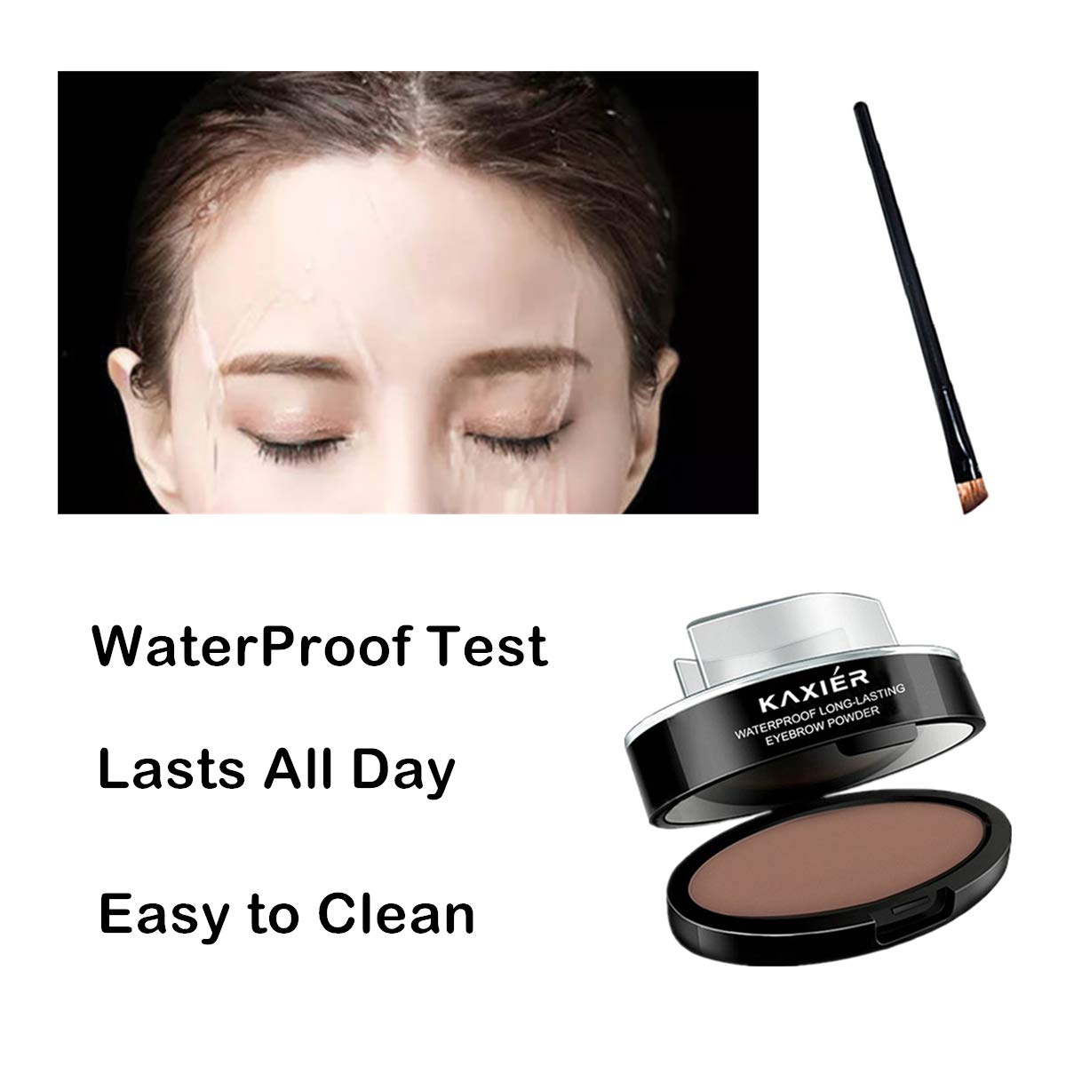 Moakxer waterproof test with water droplets showing smudge-resistant finish