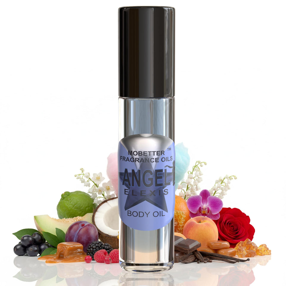 MOBETTER FRAGRANCE OILS front bottle showing compact roll‑on and branding for easy travel