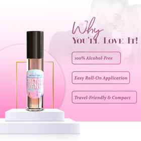 MOBETTER FRAGRANCE OILS oil texture on skin close-up illustrating smooth, long-lasting finish