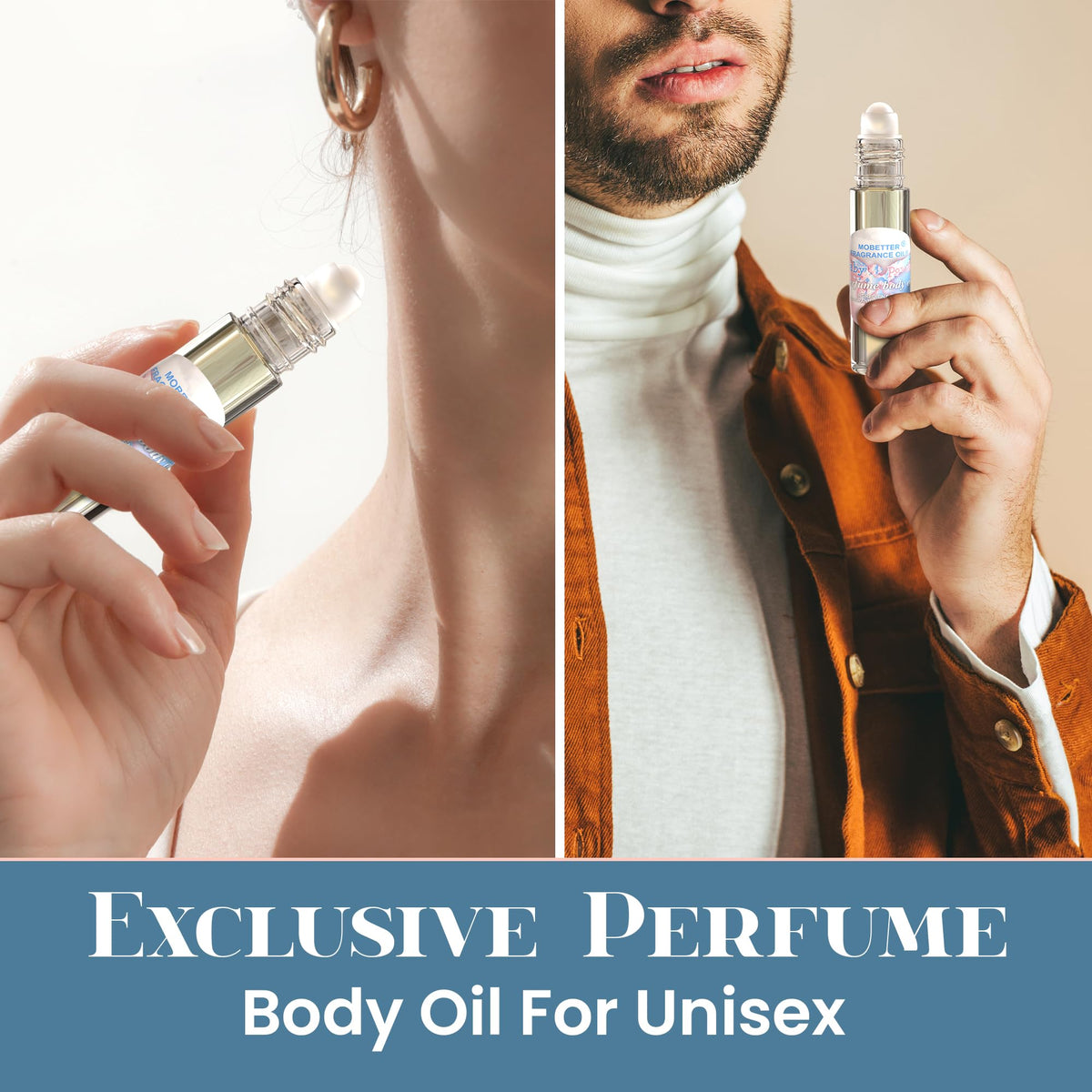 MOBETTER FRAGRANCE OILS placed on nightstand suggesting everyday convenience
