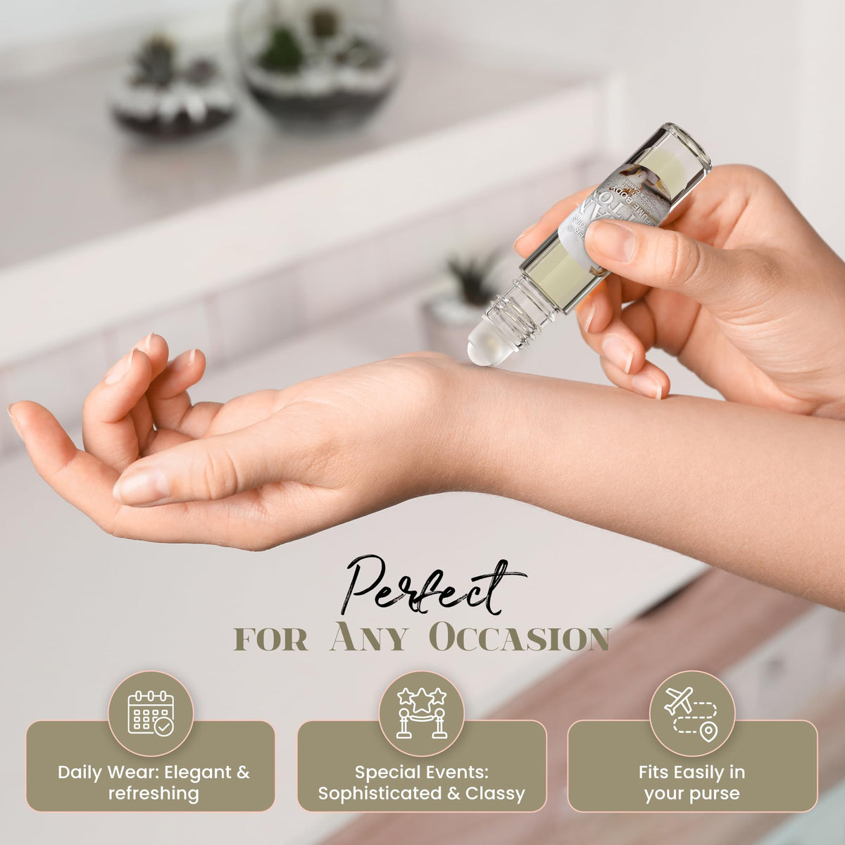 MOBETTER FRAGRANCE OILS with travel pouch highlighting spill-proof convenience