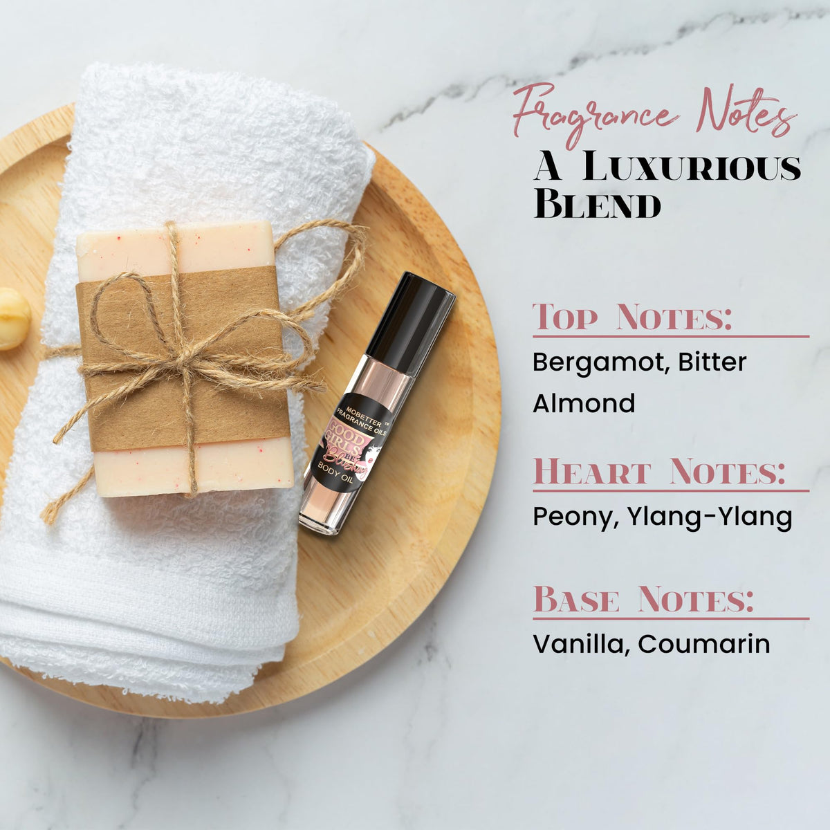 MOBETTER FRAGRANCE OILS oil texture close-up showing smooth, non-greasy finish benefit