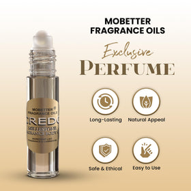 MOBETTER FRAGRANCE OILS close up of metal rollerball demonstrating smooth mess free application benefit