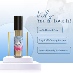 MOBETTER FRAGRANCE OILS held in hand to show travel-size scale and easy portability