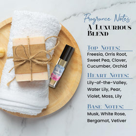 MOBETTER FRAGRANCE OILS applied to scarf to show fabric-friendly fresh-laundry benefit