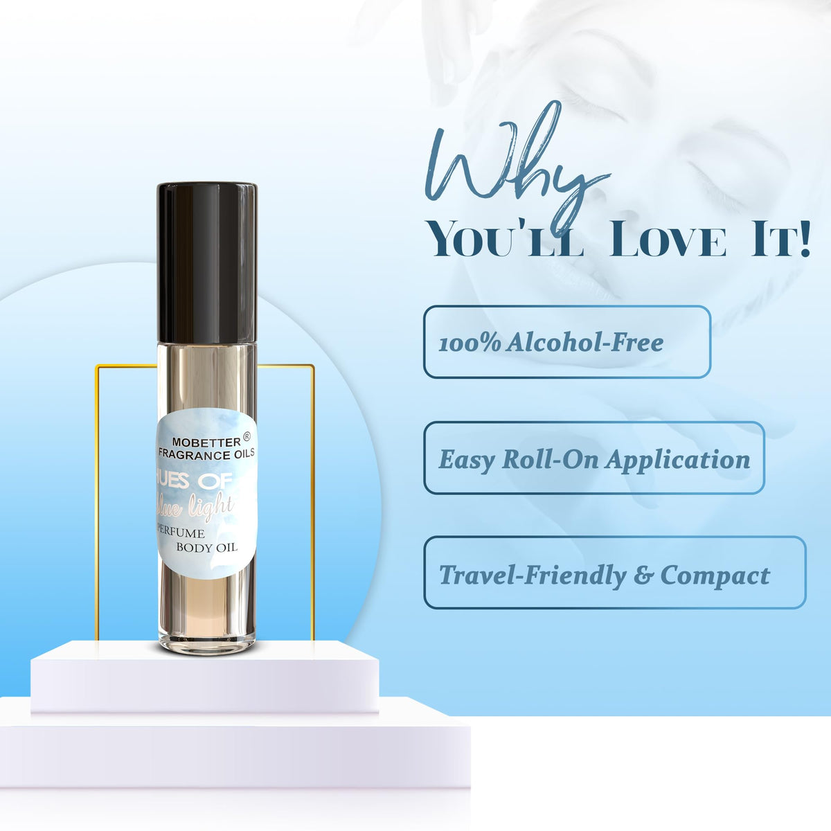MOBETTER FRAGRANCE OILS applied on wrist demonstrating discreet use and all-day fragrance benefit