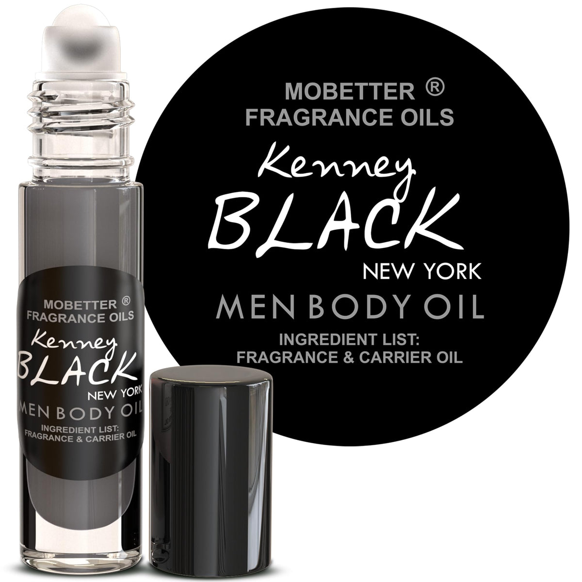 MOBETTER Kenney Black New York front bottle showing travel-ready design and portability