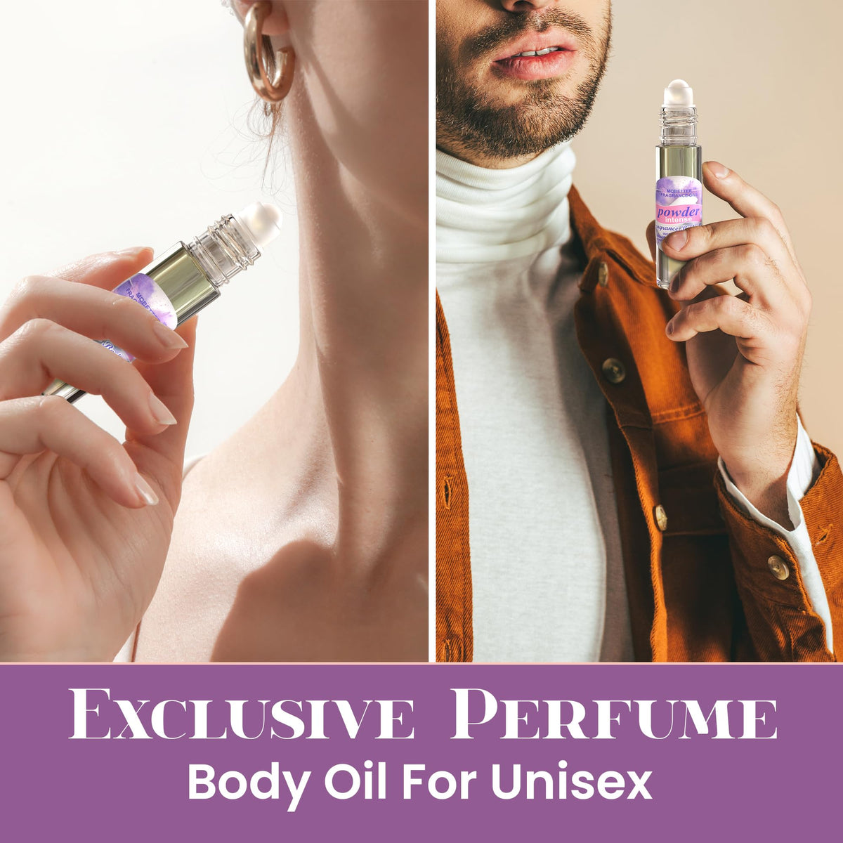 MOBETTER FRAGRANCE OILS in a purse scene conveying convenience and everyday portability