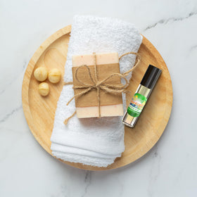 MOBETTER FRAGRANCE OILS bottle in hand to show actual size and travel-friendly scale