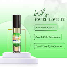 MOBETTER FRAGRANCE OILS oil texture in hand demonstrating non-alcoholic formula that stays on skin