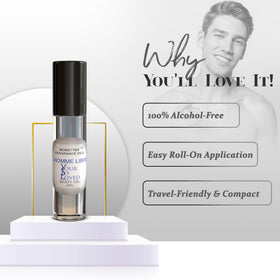 MOBETTER FRAGRANCE OILS bottle in hand for scale, showing travel‑friendly size and easy portability
