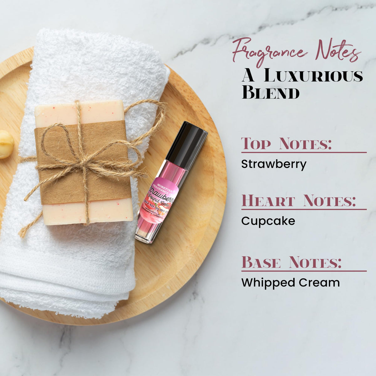 MOBETTER FRAGRANCE OILS oil texture on skin illustrating smooth, long-lasting scent