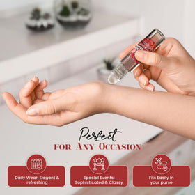 MOBETTER FRAGRANCE OILS label detail displaying ingredients and alcohol-free benefit