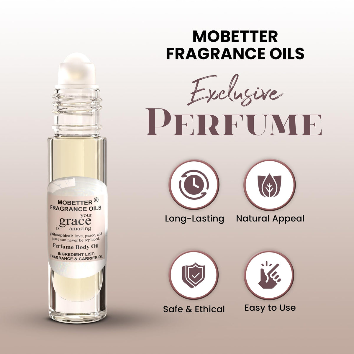 MOBETTER FRAGRANCE OILS rollerball close-up highlights smooth application benefit