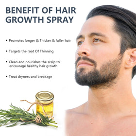 MOC LINK beard treatment in use promoting denser-looking facial hair