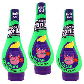Moco de Gorila front packaging showing three squeezable bottles and product labeling for convenience