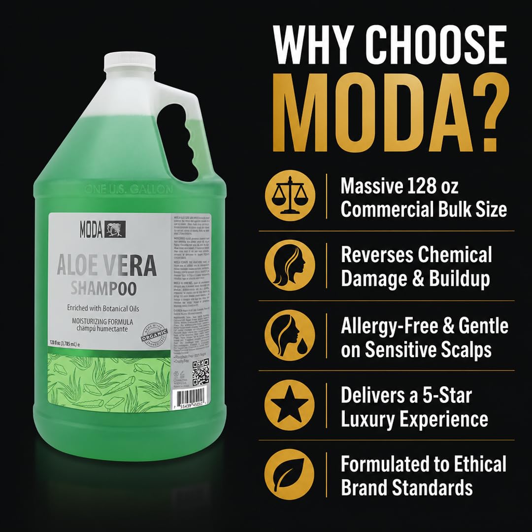MODA conditioning result shiny hair showing restored gloss and manageability