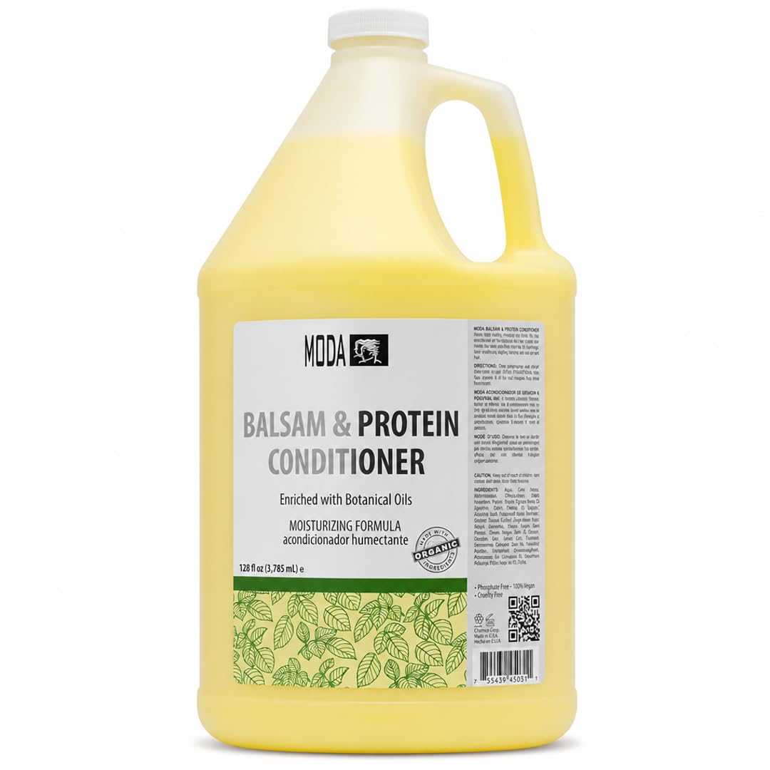 MODA front label on 128 oz bottle showing product name and benefits