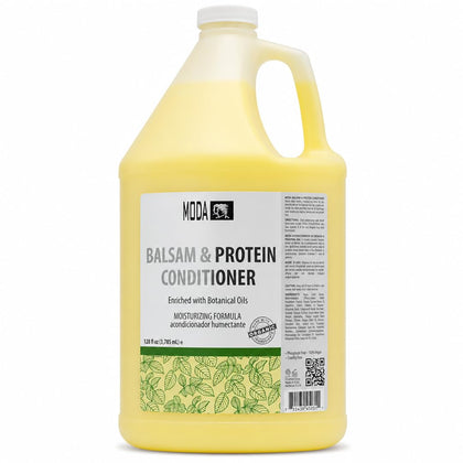 MODA front label on 128 oz bottle showing product name and benefits