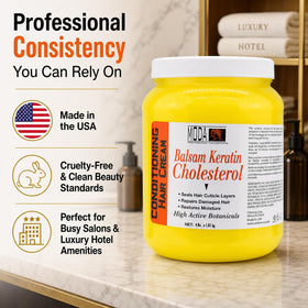 MODA ingredient icons highlighting six actives for targeted hair restoration