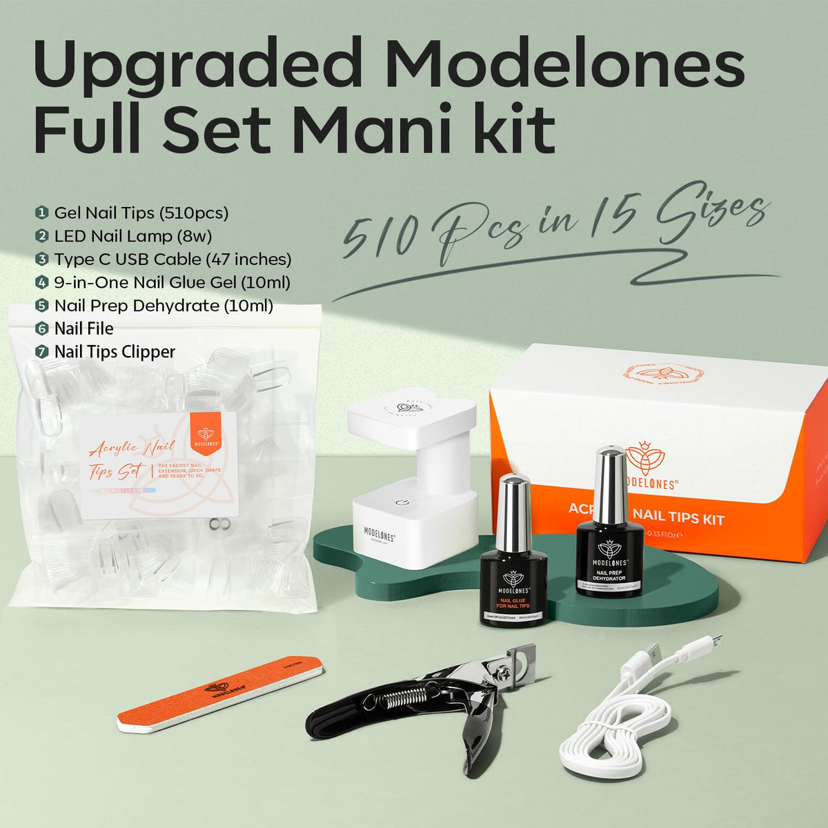 modelones 9-in-1 glue bottle close-up highlighting multiuse formula