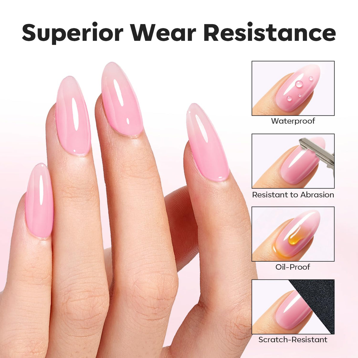 modelones apex structure on nail showcasing strengthened shape and reinforcement