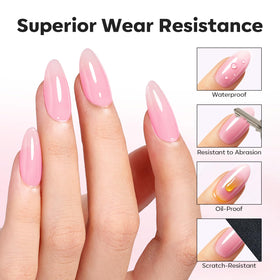 modelones apex structure on nail showcasing strengthened shape and reinforcement
