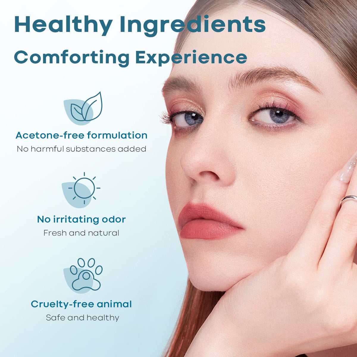 modelones poly gel being spread on a dual form for smooth application benefit